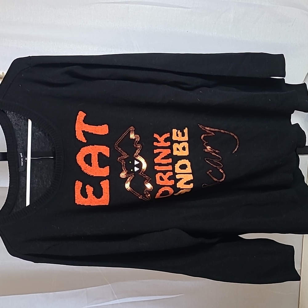 Verve Ami Halloween Sweater "Eat Drink & Be Scary" 3x